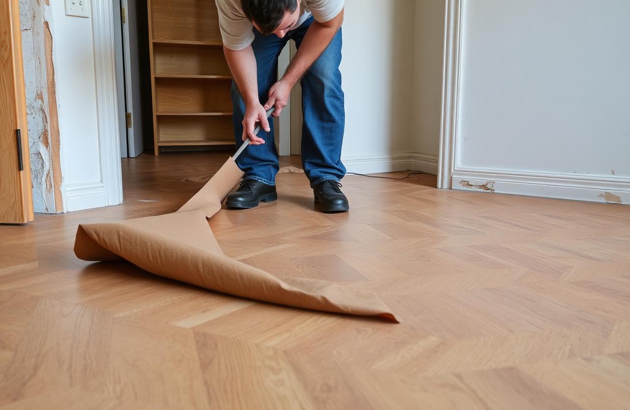 Cushion-Vinyl entfernen – Dienstleistungsbild