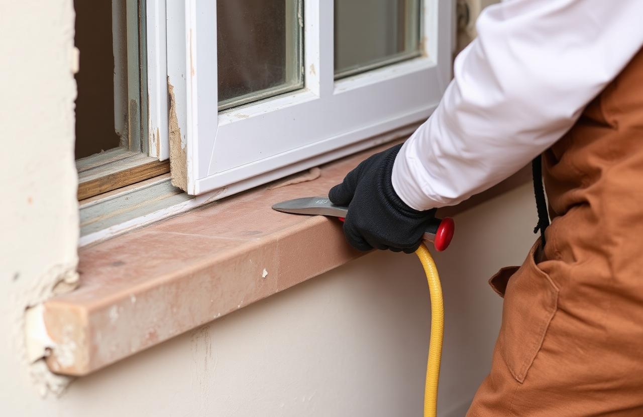 Fensterbänke ausbauen – Dienstleistungsbild
